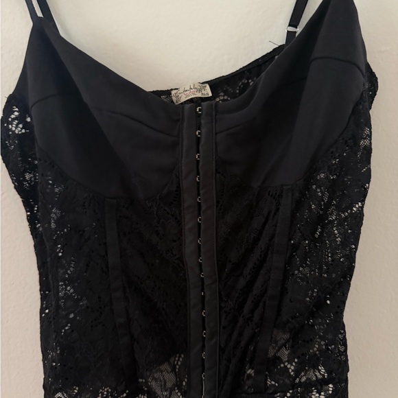 Free People Tops - Free People Black Lace Bustier